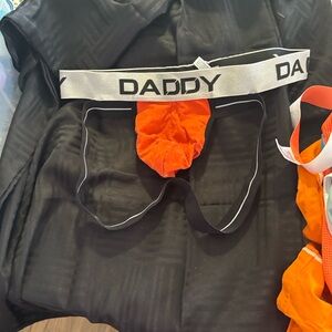 Men's Vibrant Orange Briefs